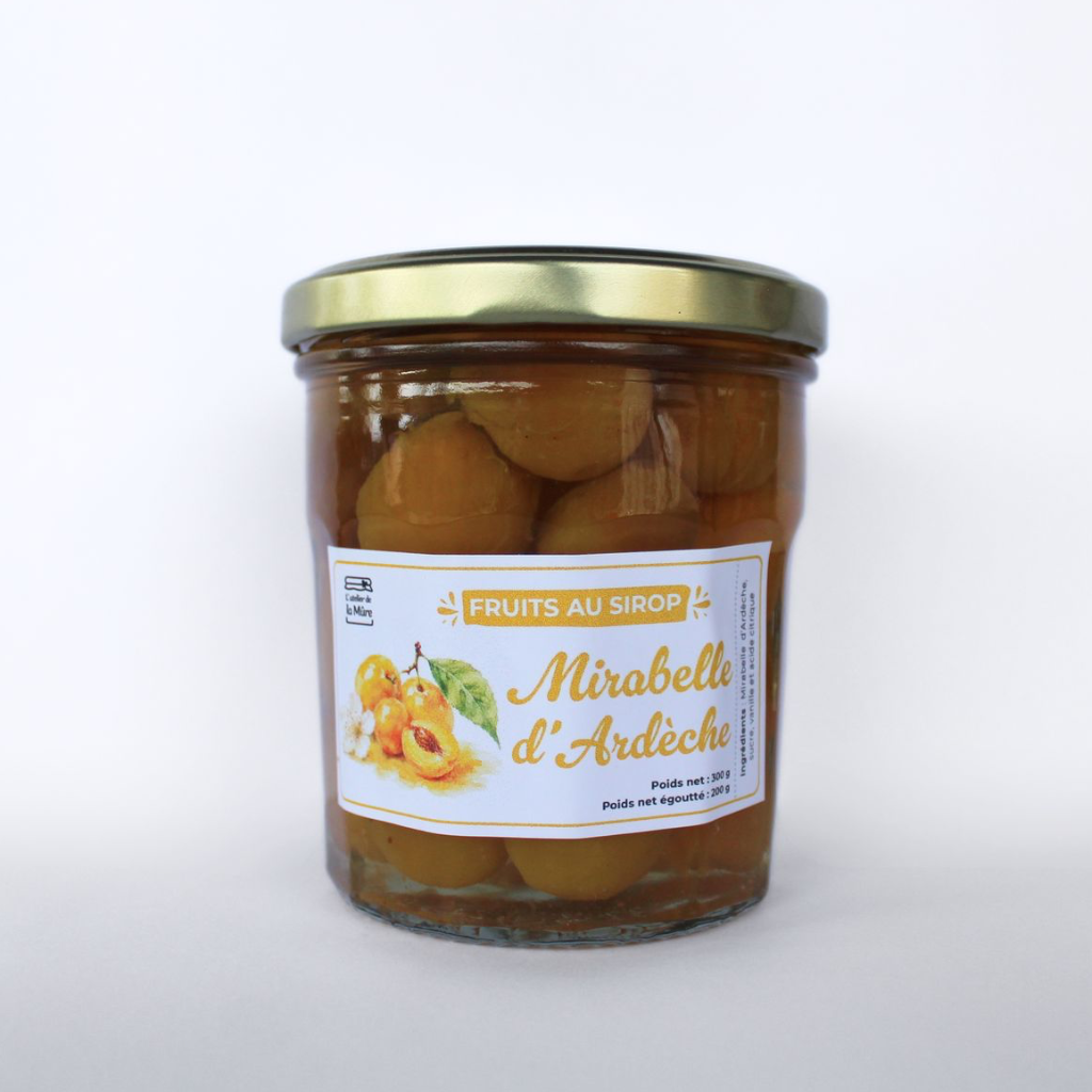 Mirabelles d'Ardèche au sirop - 200 g