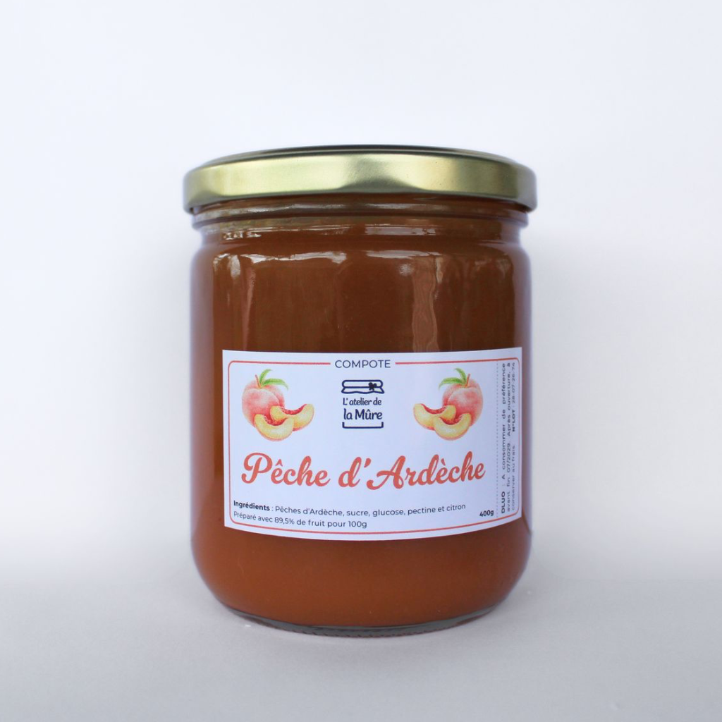 Compote Pêche d'Ardèche - 400 g
