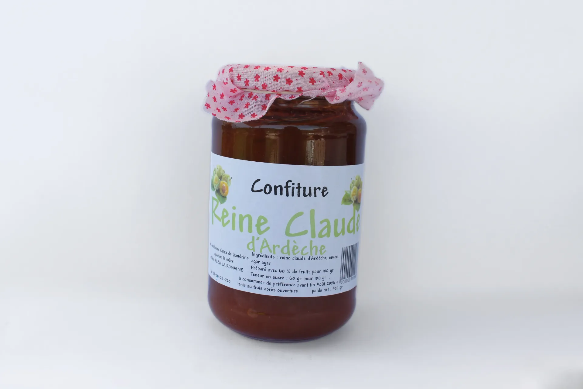 [3] Confiture Extra Reine Claude d'Ardèche - 350 g