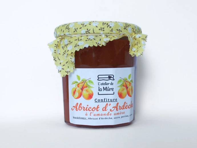 [4] Confiture Extra 350g - Abricot d'Ardèche à l'amande amère