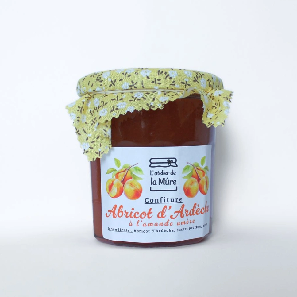 Confiture Extra Abricot d'Ardèche à l'amande amère - 350 g