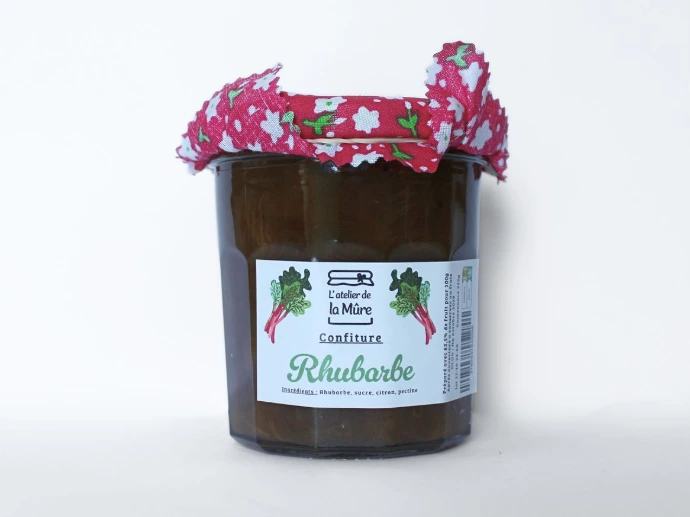 [6] Confiture Extra 350g - Rhubarbe