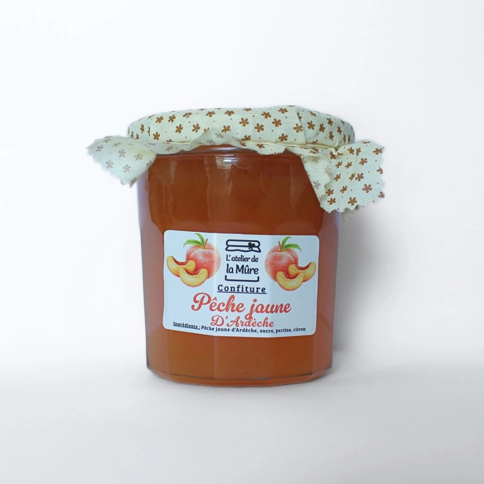 [12] Confiture Extra Pêche Jaune d'Ardèche - 350 g