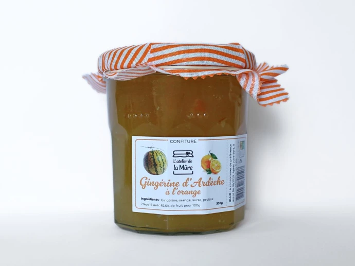 Confiture Extra 350g - Gingérine d'Ardèche à l'orange
