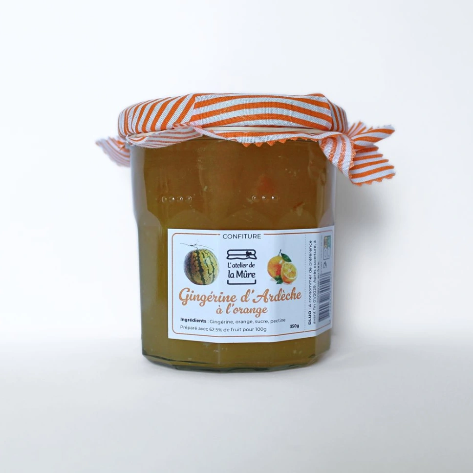 [29] Confiture Extra Gingérine d'Ardèche à l'orange - 350 g
