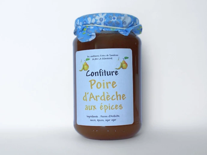 [30] Confiture Extra 350g - Poire Épicée d'Ardèche