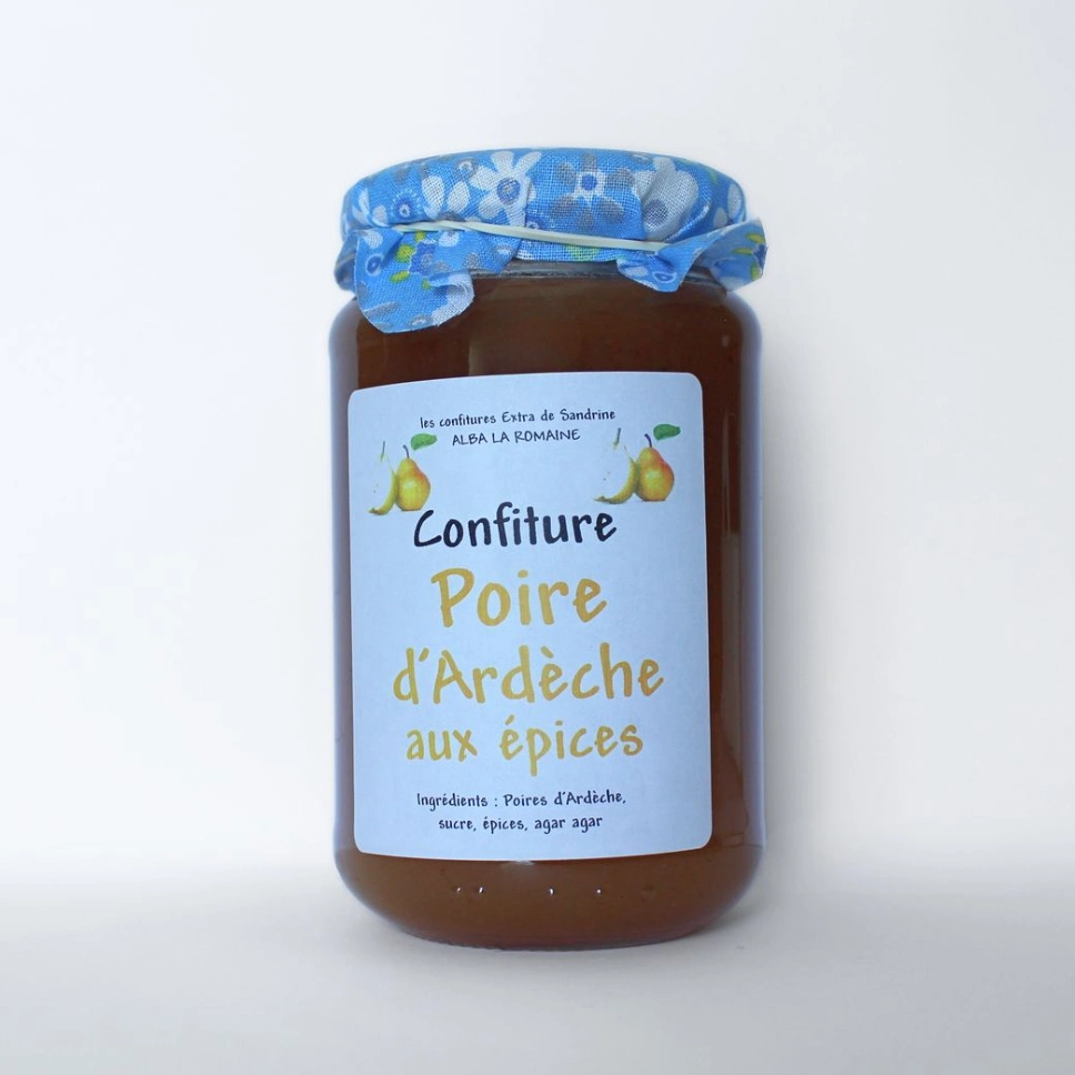 Confiture Extra Poire Épicée d'Ardèche - 350 g